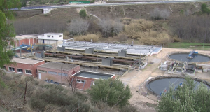 Vista general de la depuradora dels Algars, que presta servei a la ciutat d'Alcoi