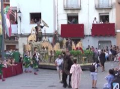 Un instant de l'Entrada dels Moros i Cristians de Cocentaina, en una imatge d'arxiu