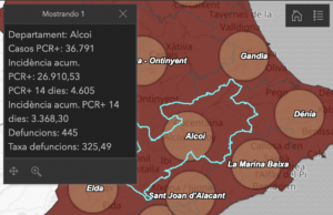 Davallada de casos positius per coronavirus al departament de salut d’Alcoi