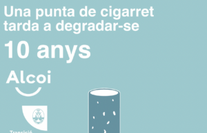 L’Ajuntament d’Alcoi llança una campanya de conscienciació sobre les puntetes de cigarrets