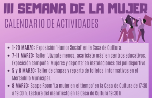 Castalla celebra el Dia Internacional de la Dona amb tallers, exposicions, xarrades i lectures