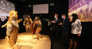 Sala de l'exposició "Gladiadores. Héroes del coliseo" exposada al MARQ