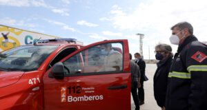 Cotxe de Bombers d'Alacant l Imatge d'arxiu