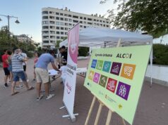 Acte de participació celebrat aquest divendres, a la plaça de La Rosaleda d'Alcoi