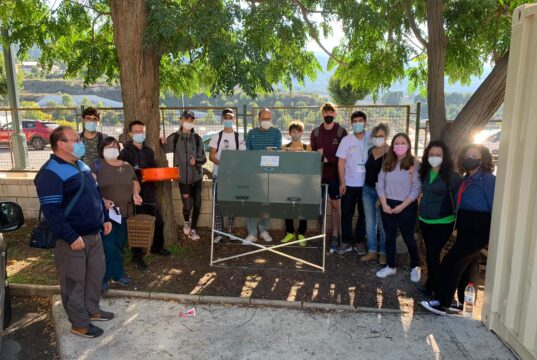 Activitat de compostatge a l'IES Pare Vitoria d'Alcoi