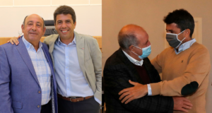 Carlos Mazón, President de la Diputació d'Alacant, amb osé Luis Seguí, Alcalde d'Almudaina, i Jaume Pascual Pascual, alcalde de l'Alqueria d'Asnar