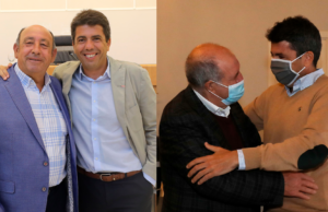 Carlos Mazón, President de la Diputació d'Alacant, amb osé Luis Seguí, Alcalde d'Almudaina, i Jaume Pascual Pascual, alcalde de l'Alqueria d'Asnar