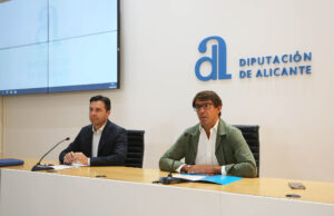 Juan de Dios Navarro, Diputat de Contractació, i Miguel Ángel Sáchez, Diputat de Medi Ambient.