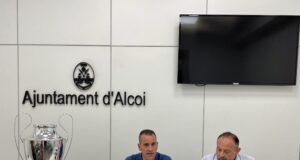 Alberto Belda, Regidor d'Esport, i Toni Justicia, President del CD Alcoyano