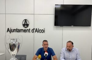 Alberto Belda, Regidor d'Esport, i Toni Justicia, President del CD Alcoyano