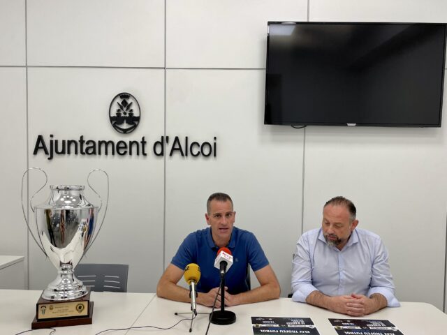 Alberto Belda, Regidor d'Esport, i Toni Justicia, President del CD Alcoyano