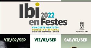 Cartell dels concerts gratuïts de festes d'Ibi