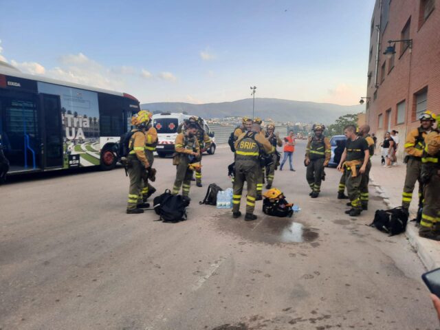 La brigada de reforç d'incendis forestals en residència temporal d'Alcoi.