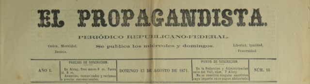 Capçalera de 'El Propagandista'.