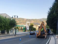 Obres de instalació del semafor