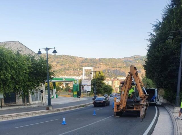 Obres de instalació del semafor