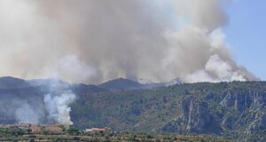 Incendi de la Vall d'Ebo de 2022 a l'altura de Margarida.