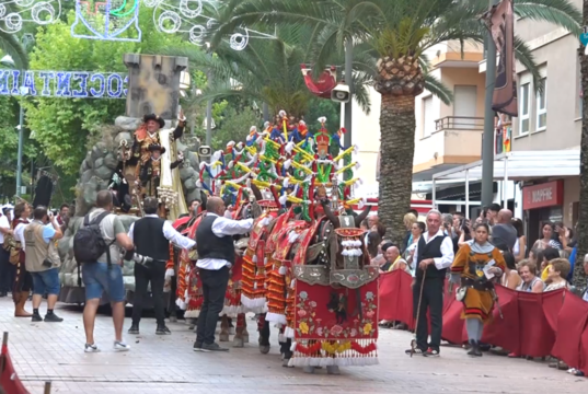 El Capità Cristià 2022, José Rafael Llorens a l'Entrada de Cocentaina.
