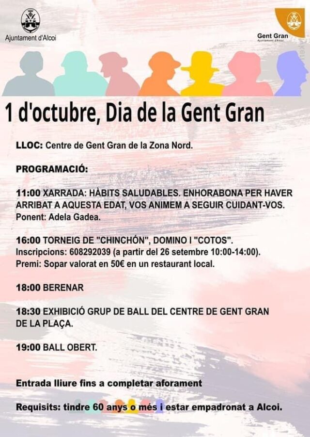 Cartell promocional del Dia de Gent Gran.