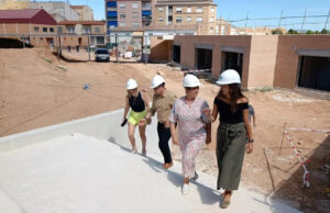 Imatges de la visita institucional a les obres del CEIP San Juan Bosco