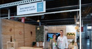 Stand de la Mancomunitat de l'Alcoià i el Comtat en la fira Alicante Gastronómica 2022.