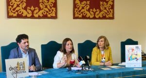 Humi Guill, Alcaldesa d'Onil, amb Marisa Siles, Regidora de Fira, i Marcos Pardines, Regidor de Turisme.