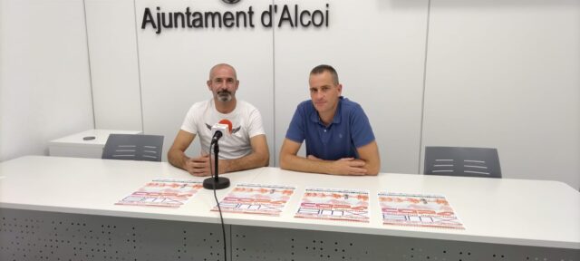 Alberto Berdà, Regidor d’esports, i Rafa Balaguer, President Club BMX Alcoi.