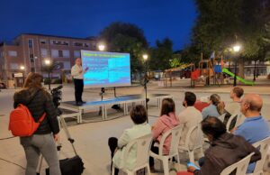 Acte 'Castalla Trasparent' al parc municipal de la localitat.