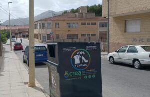 Contenidor de tèxtil del Consorci Crea