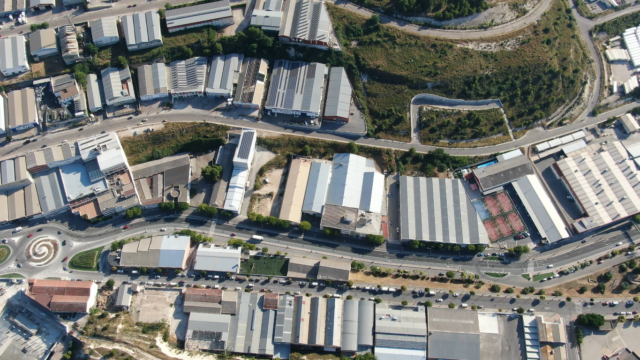 Vista aèrea del polígon de La Beniata.