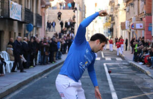 Imatge d'arxiu. Partida de Pilota Valenciana al carrer Jorge Juan d'Alacant