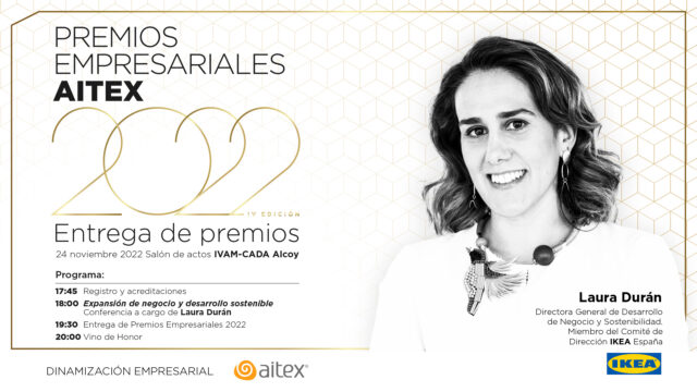 Catell promocional de la gala de premis AITEX.