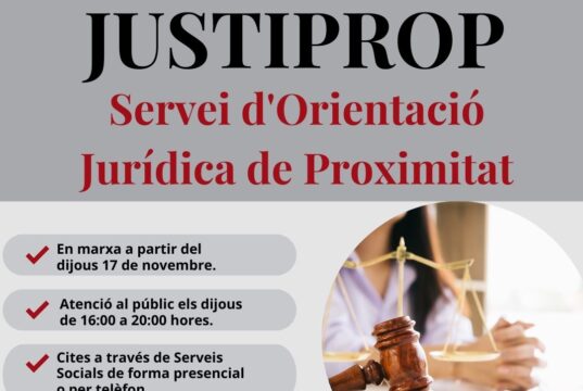 Cartell promocional de la campanya Justiprop en Castalla.