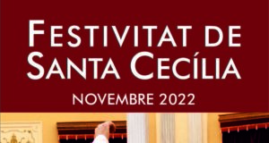 Cartell promocional de la festivitat de Santa Cecilia.