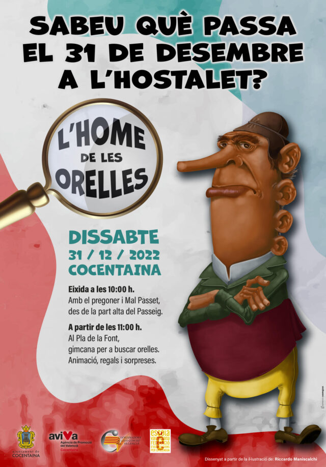 Cartell promocional de L'Home de les Orelles de Cocentaina.