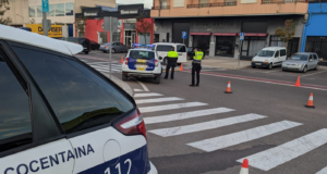 La Policia Local de Cocentaina durant el curs de detecció de drogues en la conducció.
