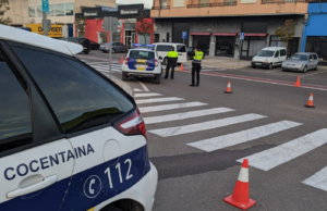 La Policia Local de Cocentaina durant el curs de detecció de drogues en la conducció.