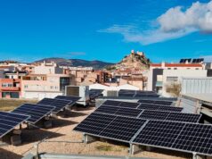 Planta solar fotovoltaica del sostre de l'Auditori Municipal.