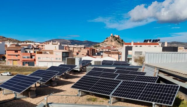 Planta solar fotovoltaica del sostre de l'Auditori Municipal.