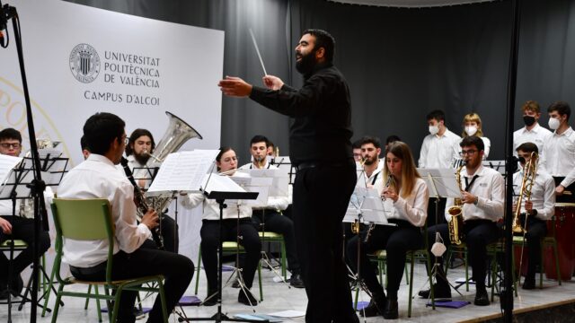 Concert solidari del campus d'Alcoi de la UPV en una imatge d'Arxiu.