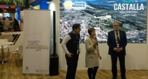 Presentació de Castalla al Videowall de Costa Blanca a Fitur