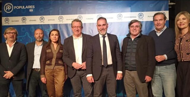 Imatge de la presentació de Rafa Serralta com a candidat a l'alcaldía d'Ibi 2023