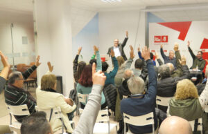 Votació de la candidatura del PSPV d'Ibi a l'Alcaldia