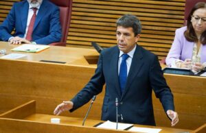Carlos Mazón en una intervenció a les Corts Valencianes
