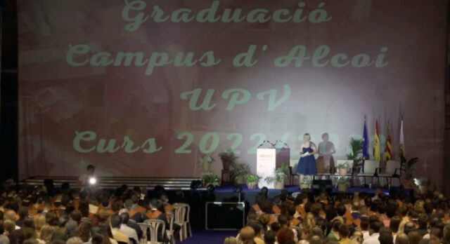 Acte de graduació del Campus d'Alcoi de la UPV del curos 2022/2023