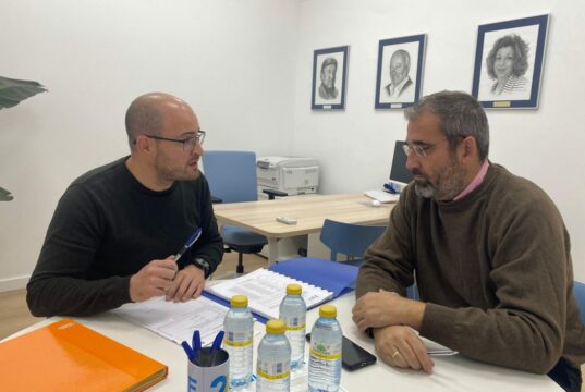 Imatge de la reunió a la seu d'IBIAE