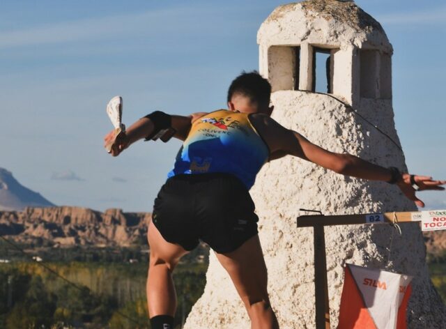 Joan Montes durant la disputa del Campionat d'Espanya d'Orientació a Jaén