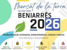 Beniarrés promocionarà el seu producte local i de proximitat amb el ‘Mercat de la Terra’ el proper 6 de juny