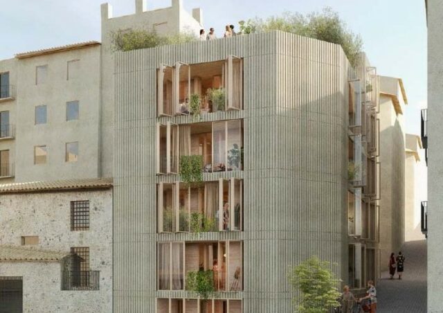 Projecte de construcció d'un dels edificis destinats a lloguer social per la Generalitat Valenciana a Alcoi
