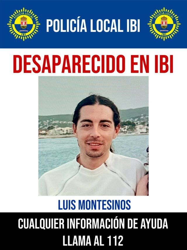 Imatge de Luis Montesinos, desaparegut este dimarts a Ibi